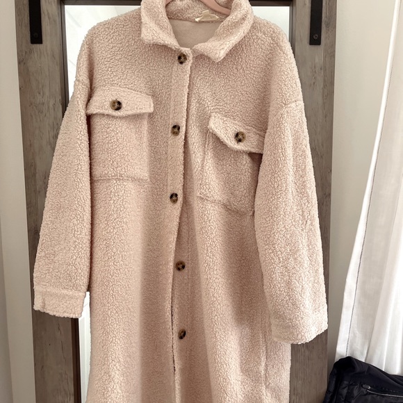 Pinkblush Jackets & Blazers - Pink blush teddy coat